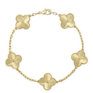 Clover-Shaped Charms Bracelet